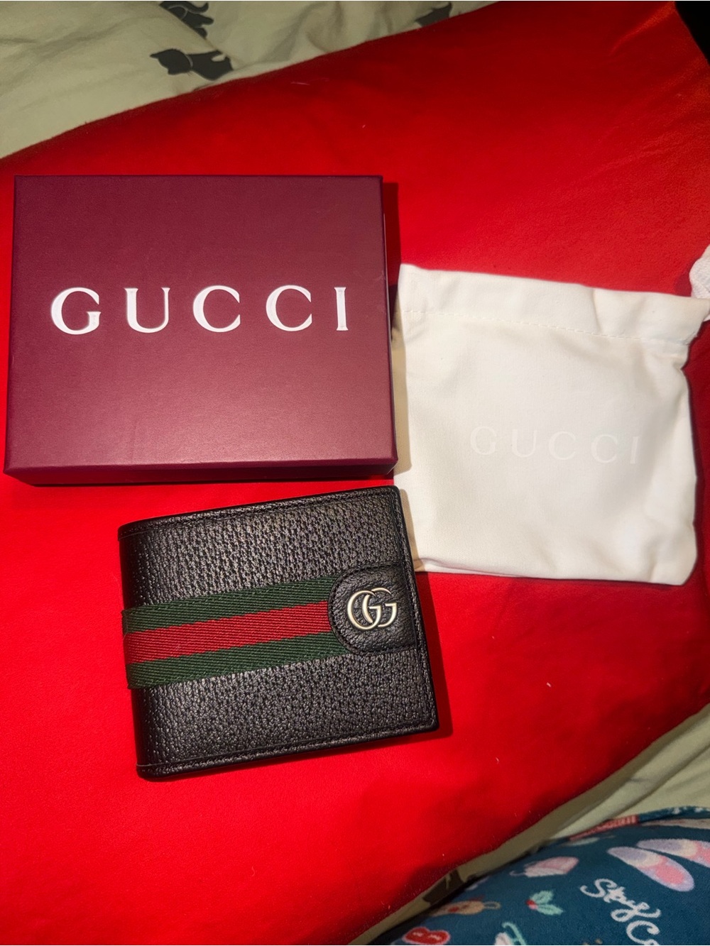 Gucci marmont Black Leather with Green and Red Web Stripe